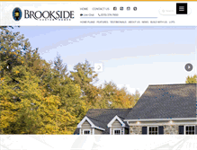 Tablet Screenshot of brooksidehomes.com